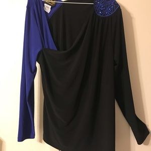 NWOT beautiful Bob Mackie wearable art blouse